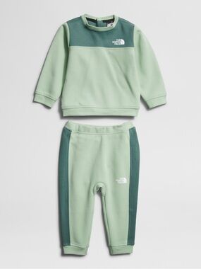 The North Face 12-18 month matching set - green